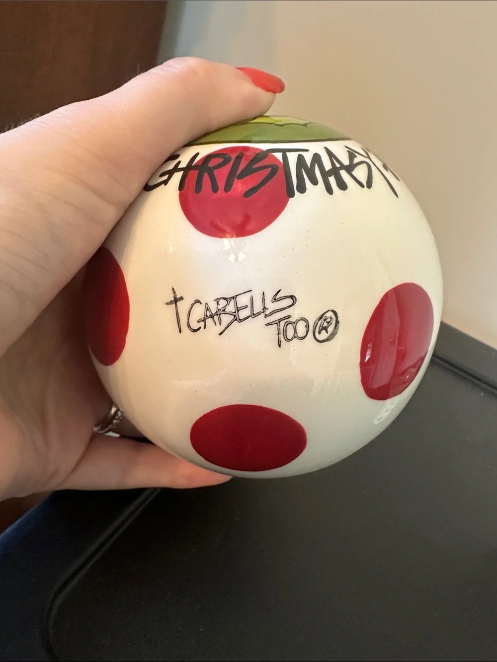 Cabells Too Christmas Ornament